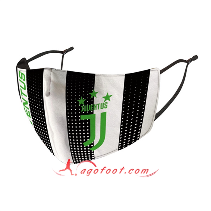 Nouveau Masques Foot Juventus Noir/Blanc Reutilisable