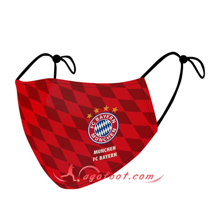 Nouveau Masques Foot Bayern Munich Rouge Reutilisable
