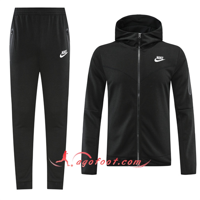 Ensemble Veste A Capuche Survetement Foot Nike Noir 2022/2023