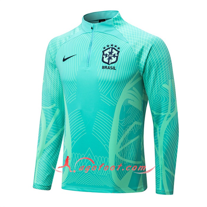 Sweatshirt Training Bresil Vert pattern 2022/2023