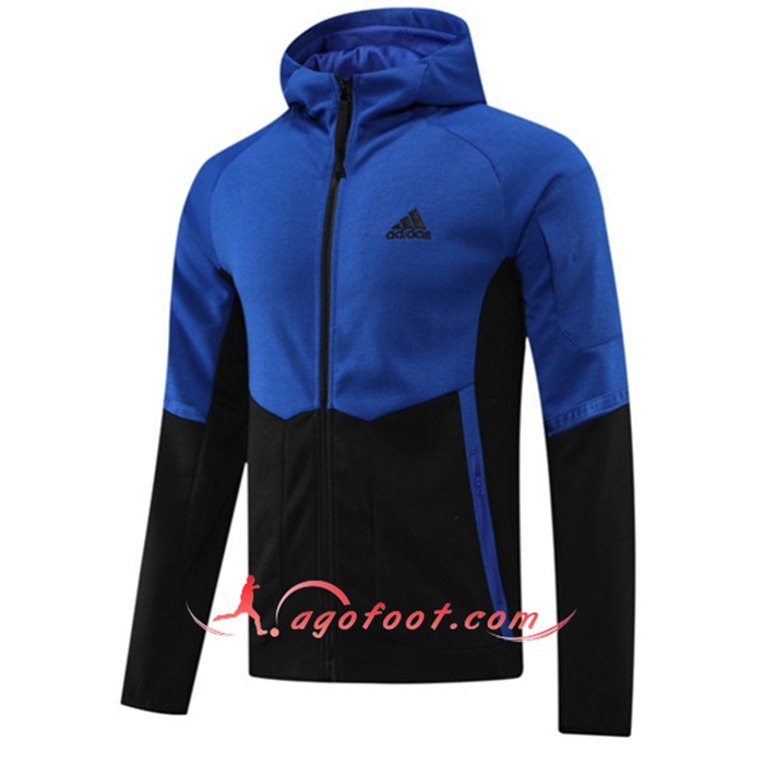 Veste A Capuche Adidas Bleu/Noir 2022/2023