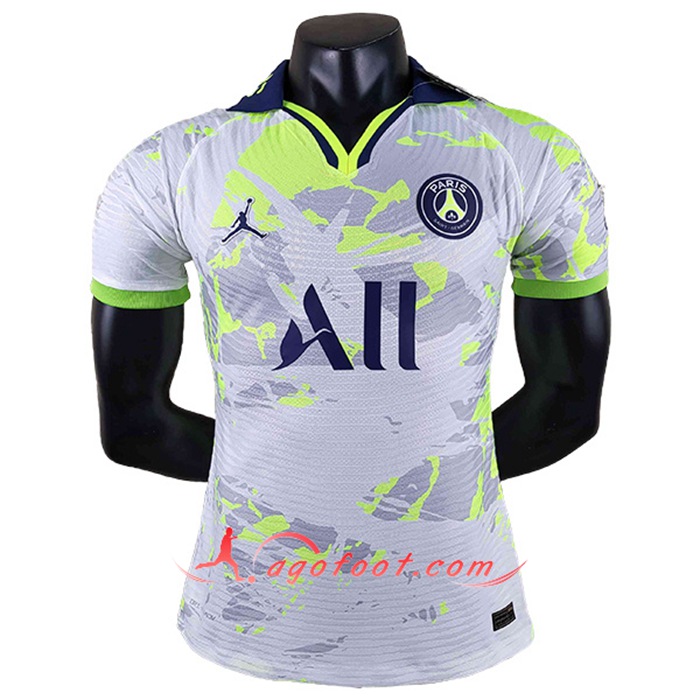 Maillot de Foot Jordan PSG Blanc/Vert 2022/2023