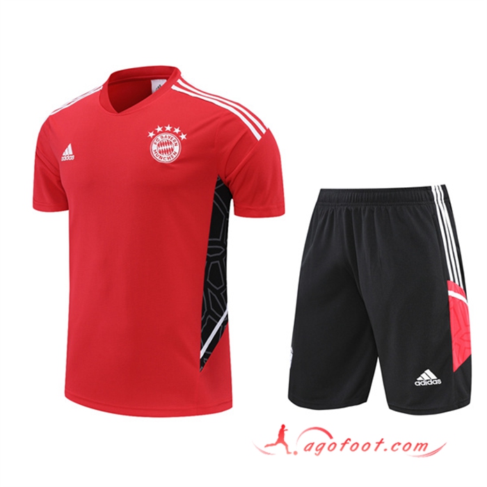 Ensemble Training T-Shirts Real Madrid + Shorts Rouge 2022/2023