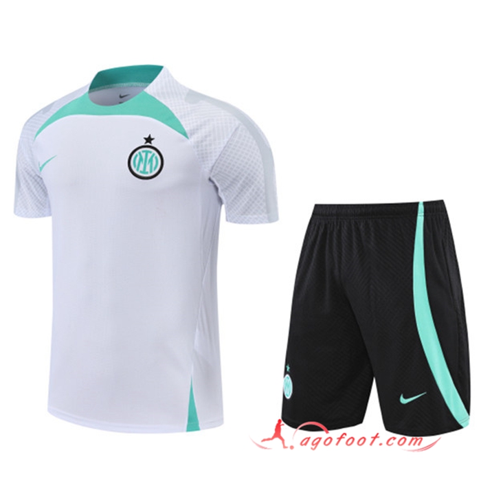 Ensemble Training T-Shirts Inter Milan + Shorts Blanc 2022/2023