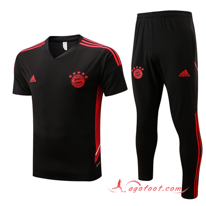 Ensemble Training T-Shirts Bayern Munich + Pantalon Noir 2022/2023