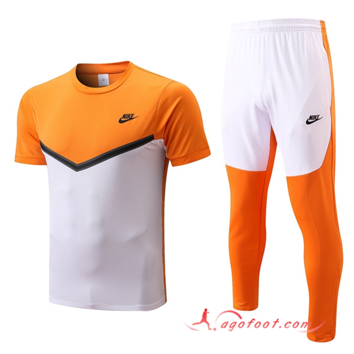 Ensemble Training T-Shirts Nike + Pantalon Jaune/Blanc 2022/2023