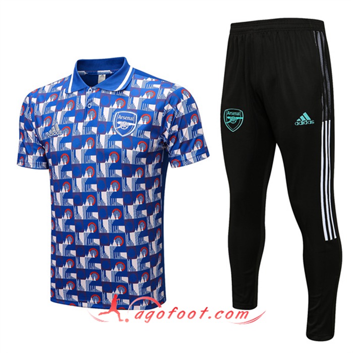 Ensemble Polo Foot Arsenal Bleu 2022/2023