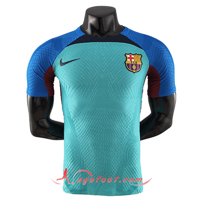 Training T-Shirts FC Barcelone Bleu/Vert 2022/2023
