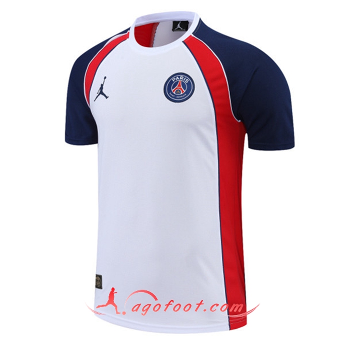 Training T-Shirts Jordan PSG Blanc/Rouge 2022/2023