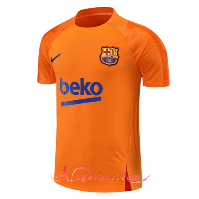 Training T-Shirts FC Barcelone Orange 2022/2023