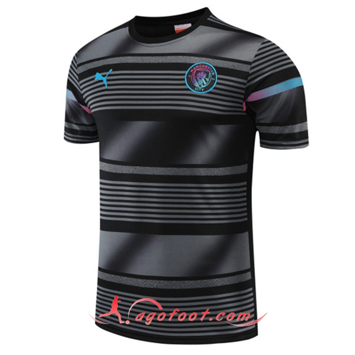 Training T-Shirts Marseille OM Gris/Noir 2022/2023