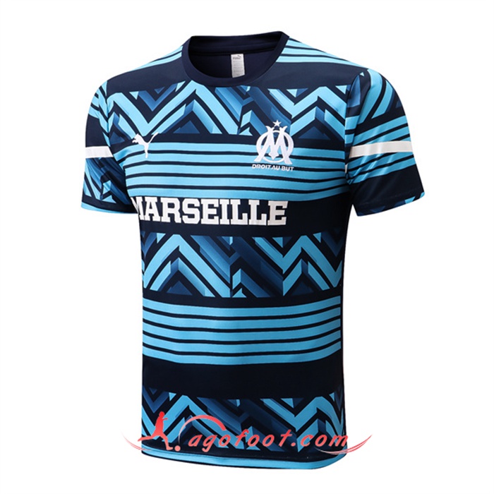 Training T-Shirts Marseille OM Bleu/Noir 2022/2023