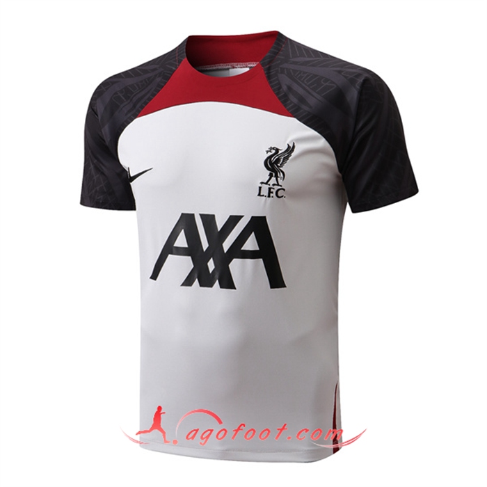 Training T-Shirts FC Liverpool Blanc/Noir 2022/2023