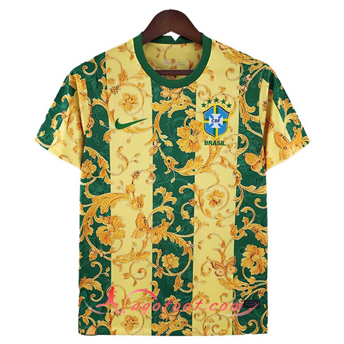 Maillot Equipe Foot Bresil Special Edition Jaune/Vert 2022/2023