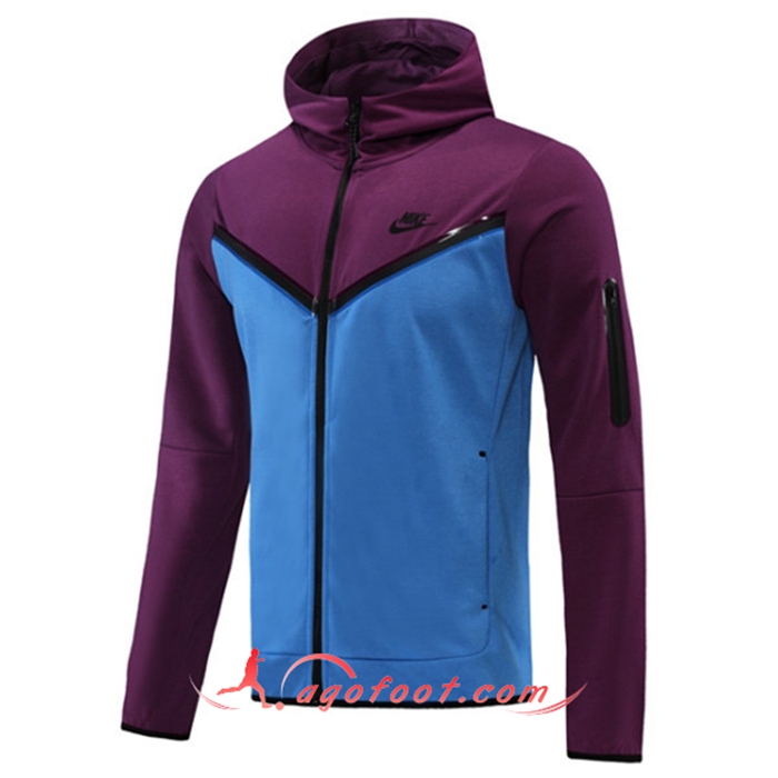 Veste A Capuche Nike Bleu/Pourpre 2022/2023