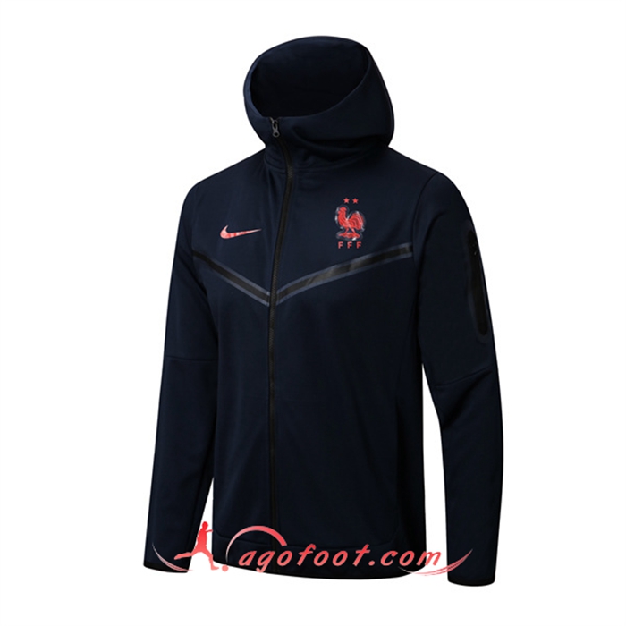 Veste A Capuche France Bleu Marin 2022/2023