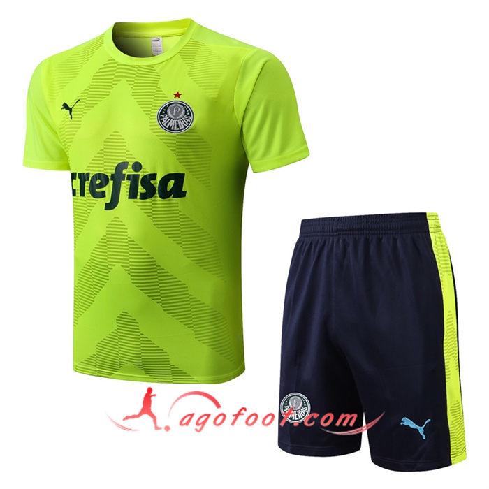 Ensemble Training T-Shirts + Shorts Palmeiras Vert 2022/2023