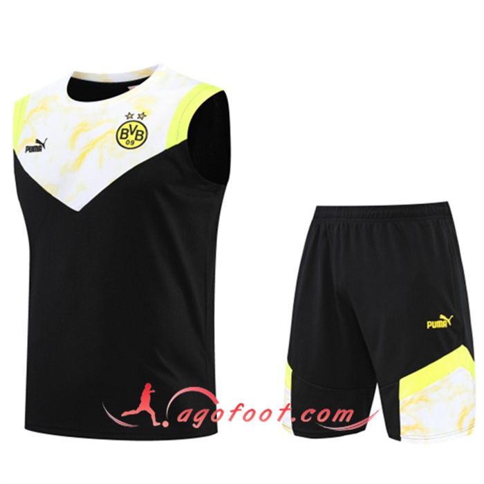 Ensemble Training Debardeur + Shorts Dortmund Noir 2022/2023