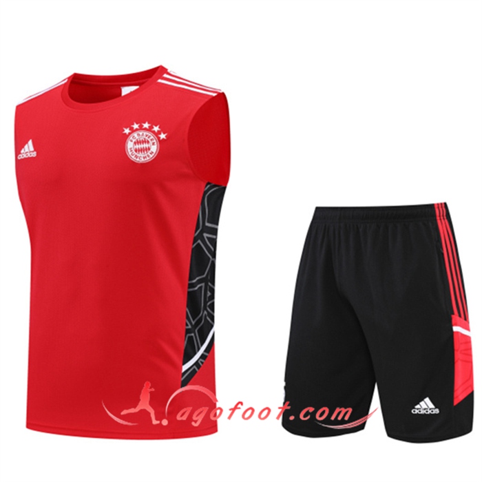 Ensemble Training Debardeur + Shorts Bayern Munich Rouge 2022/2023
