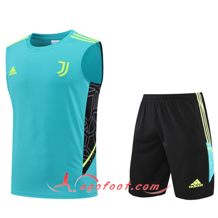 Ensemble Training Debardeur + Shorts Juventus Bleu 2022/2023