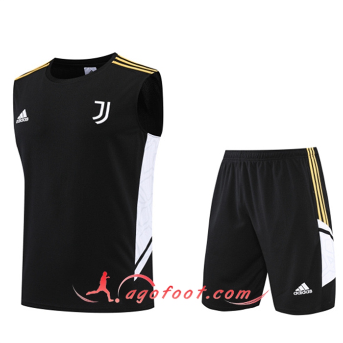 Ensemble Training Debardeur + Shorts Juventus Noir 2022/2023
