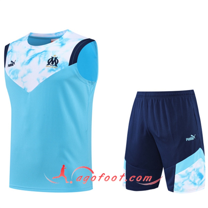 Ensemble Training Debardeur + Shorts Marseille OM Bleu 2022/2023