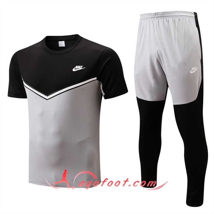 Ensemble Training T-Shirts + Pantalon Nike Noir/Gris 2022/2023