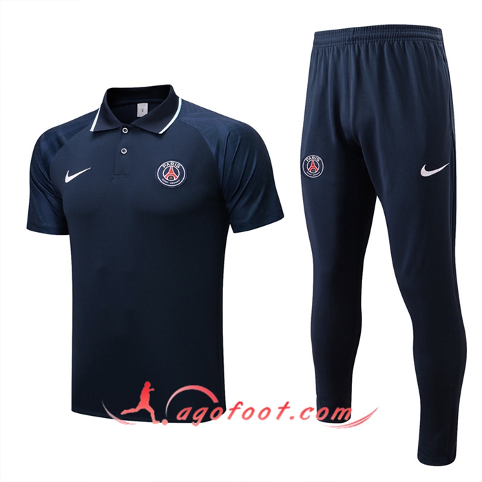 Ensemble Polo Foot PSG Bleu Marin 2022/2023