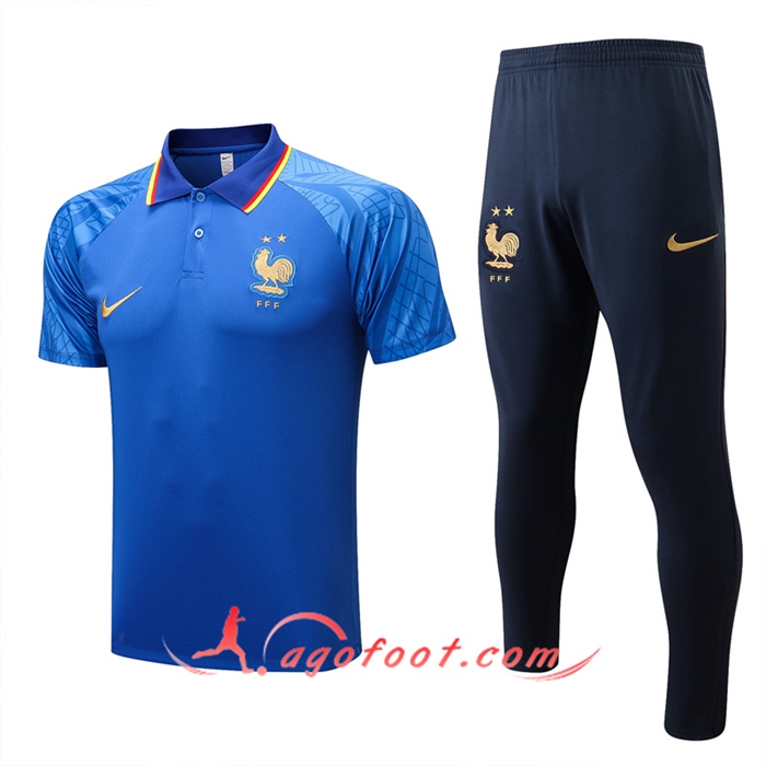 Ensemble Polo Foot France Bleu 2022/2023