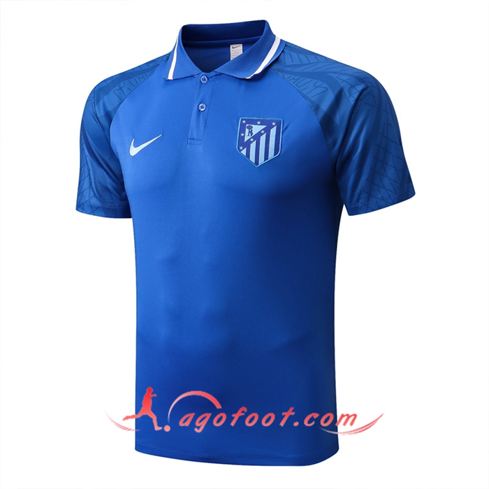Polo Foot Atletico Madrid Bleu 2022/2023