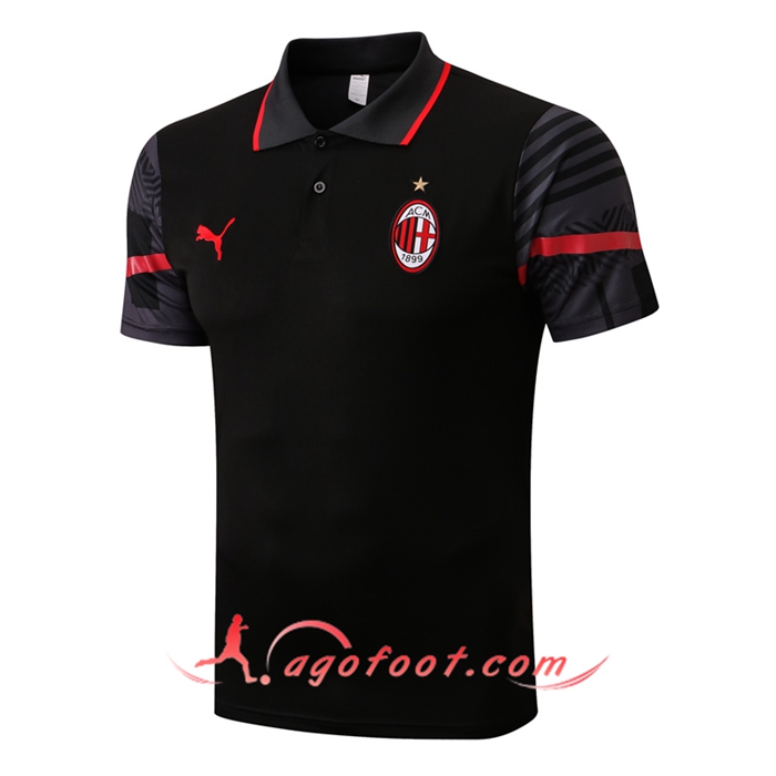Polo Foot Milan AC Noir 2022/2023