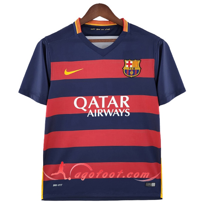 Maillot de Foot FC Barcelone Retro Domicile 2015/2016
