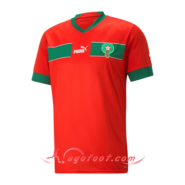Nouveau Maillot Equipe Foot Maroc Domicile 2022/2023