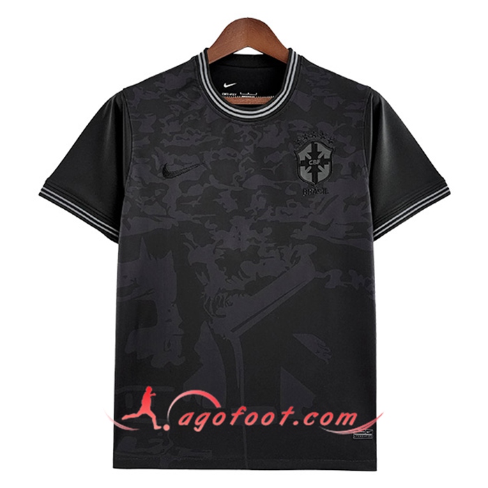 Maillot Equipe Foot Brésil Noir 2022/2023
