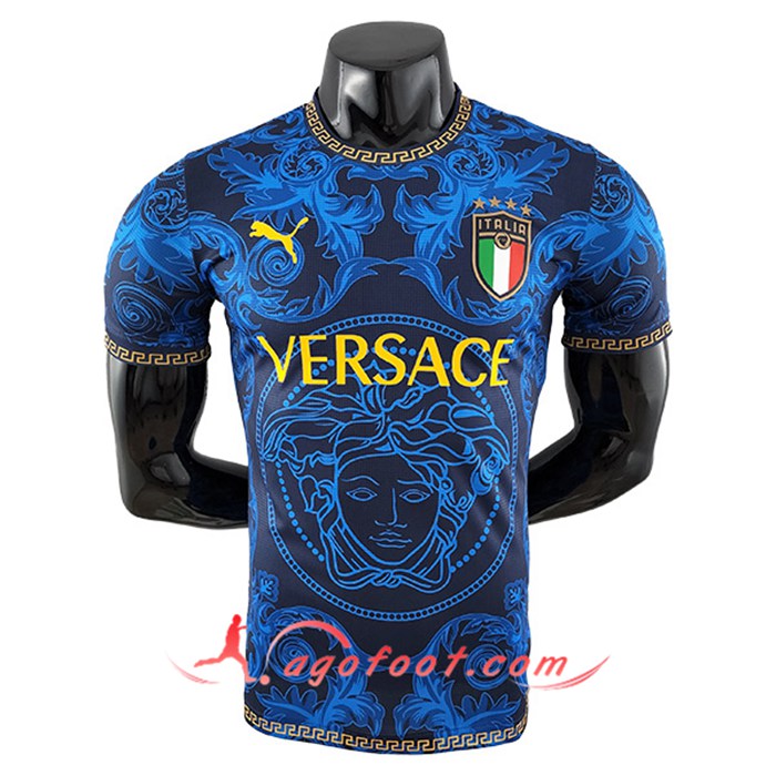 Soldes Maillot Equipe Foot Italie Versace Bleu 2022 2023