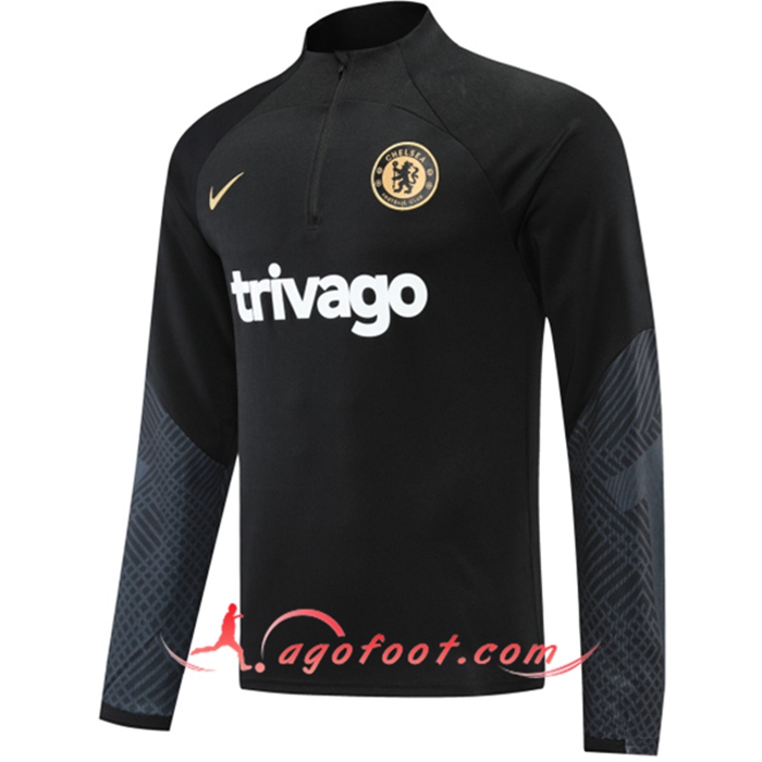 Sweatshirt Training FC Chelsea Noir 2022/2023