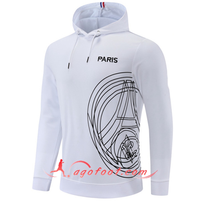 Sweatshirt Training Capuche PSG Blanc 2022/2023