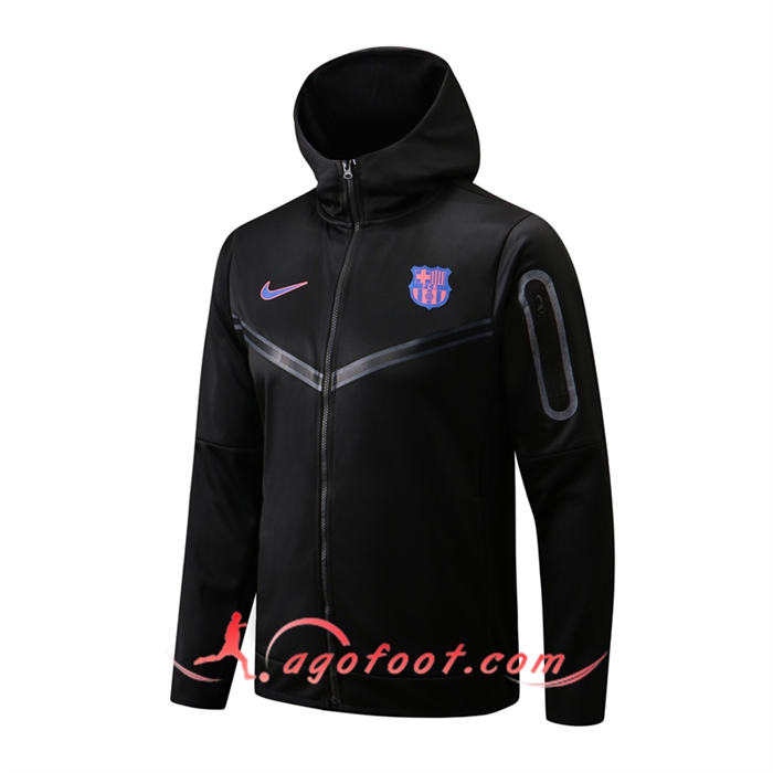 Veste A Capuche FC Barcelone Noir 2022/2023