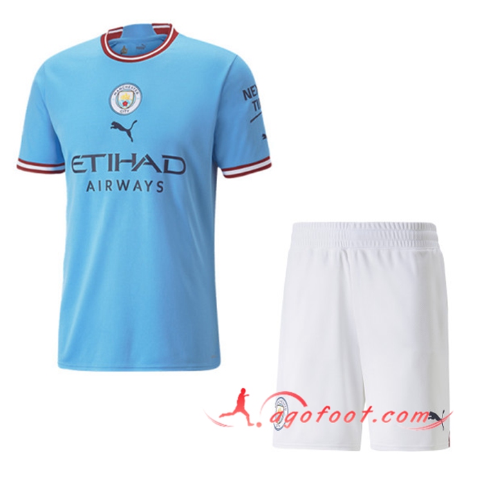 Ensemble Maillot Foot Manchester City Domicile + Short 2022/2023
