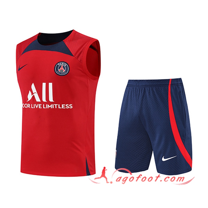 Ensemble Training Debardeur + Shorts PSG Rouge 2022/2023