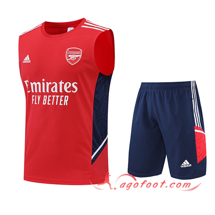 Ensemble Training Debardeur + Shorts Arsenal Rouge 2022/2023