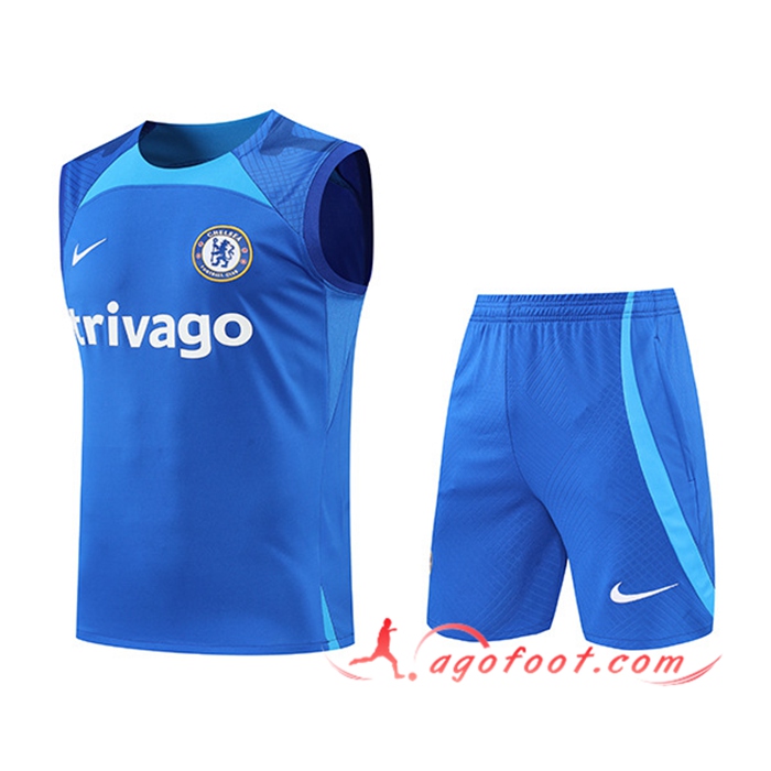 Ensemble Training Debardeur + Shorts FC Chelsea Bleu 2022/2023