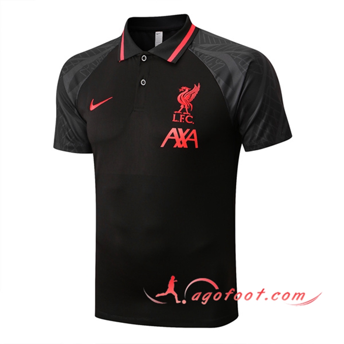 Polo Foot FC Liverpool Noir/Gris 2022/2023
