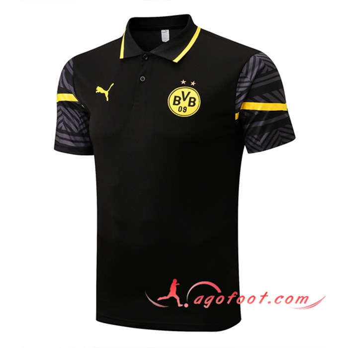Polo Foot Dortmund BVB Noir 2022/2023