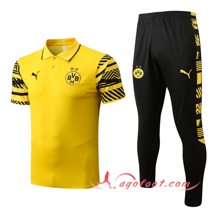 Ensemble Polo Foot Dortmund BVB Jaune 2022/2023