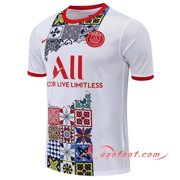 Training T-Shirts PSG Rouge/Blanc 2022/2023