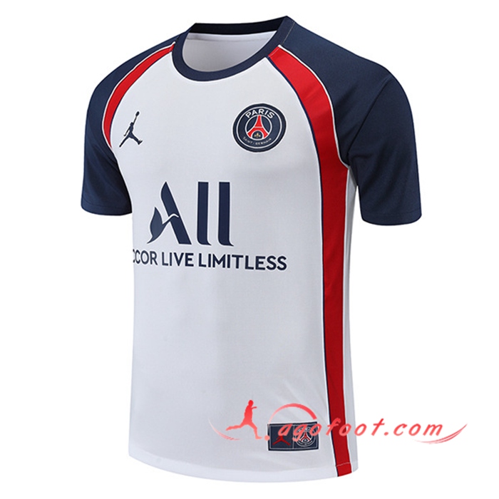 Training T-Shirts PSG Blanc/Rouge 2022/2023