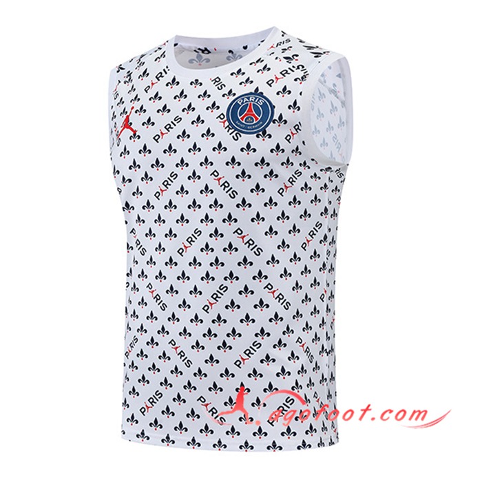 Training Debardeur Jordan PSG Blanc 2022/2023
