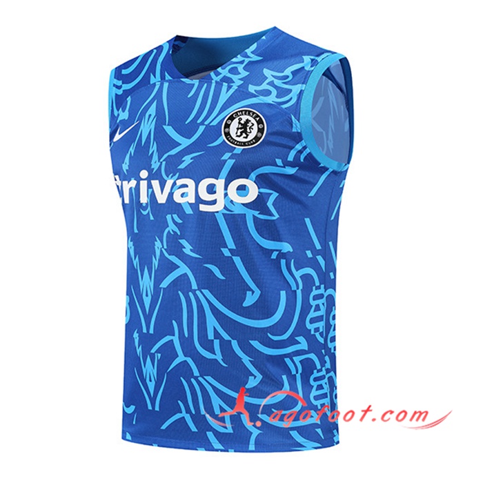 Training Debardeur FC Chelsea Pattern Bleu 2022/2023