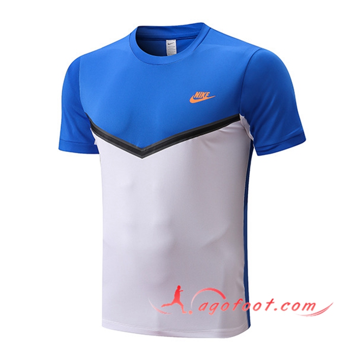 Training T-Shirts Nike Blanc/Bleu 2022/2023